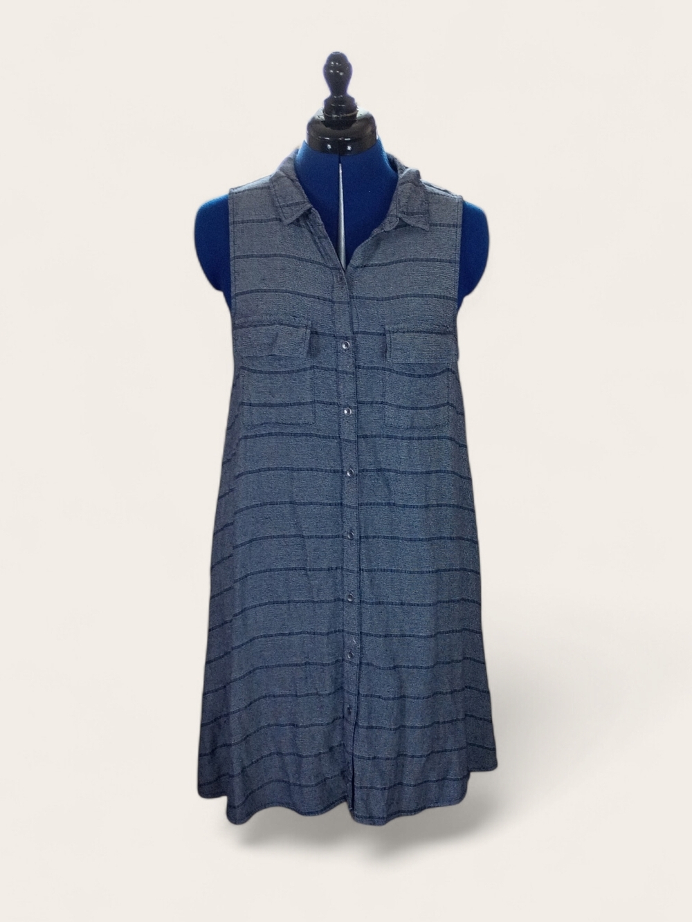 Mudd Sleeveless Striped Shirt Dress